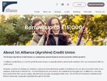Tablet Screenshot of allianceayrshire.co.uk